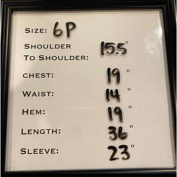 Taurus II Dress Womens 6 Petite Black Nautical Button Front Career Made USA VTG - Picture 9 of 9